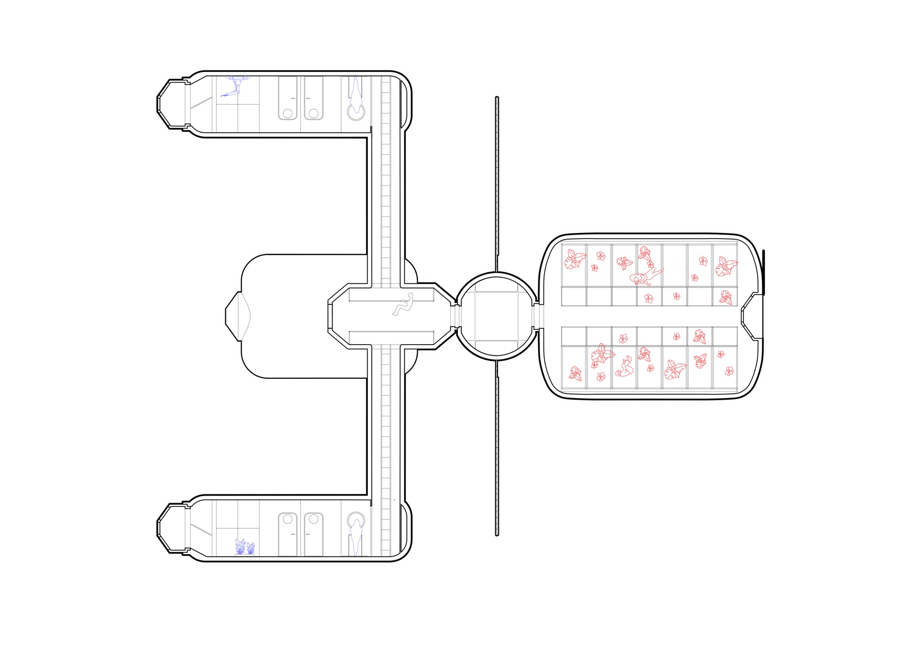 Full station plan, Martian gravity ring