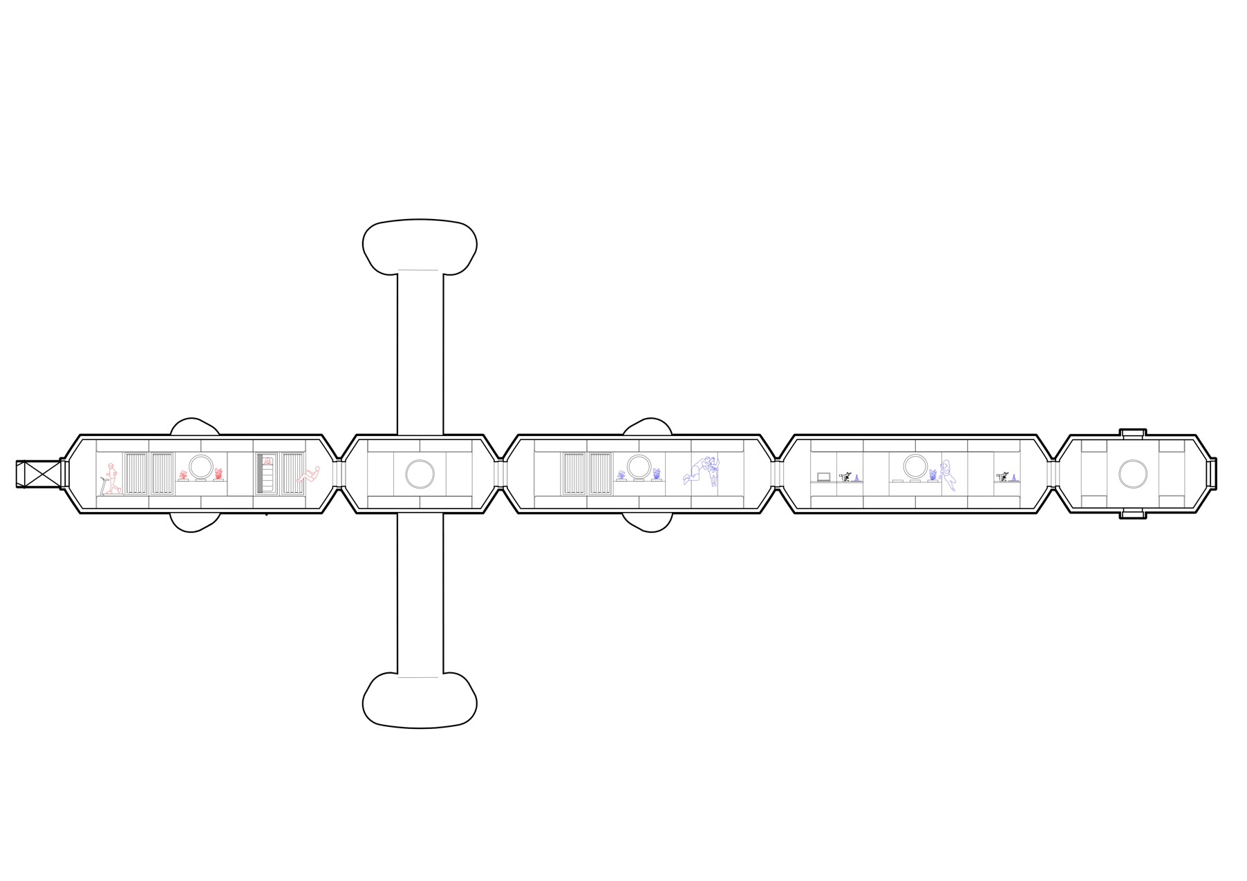 Microgravity zone floor plan